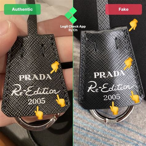 fake prada keyring